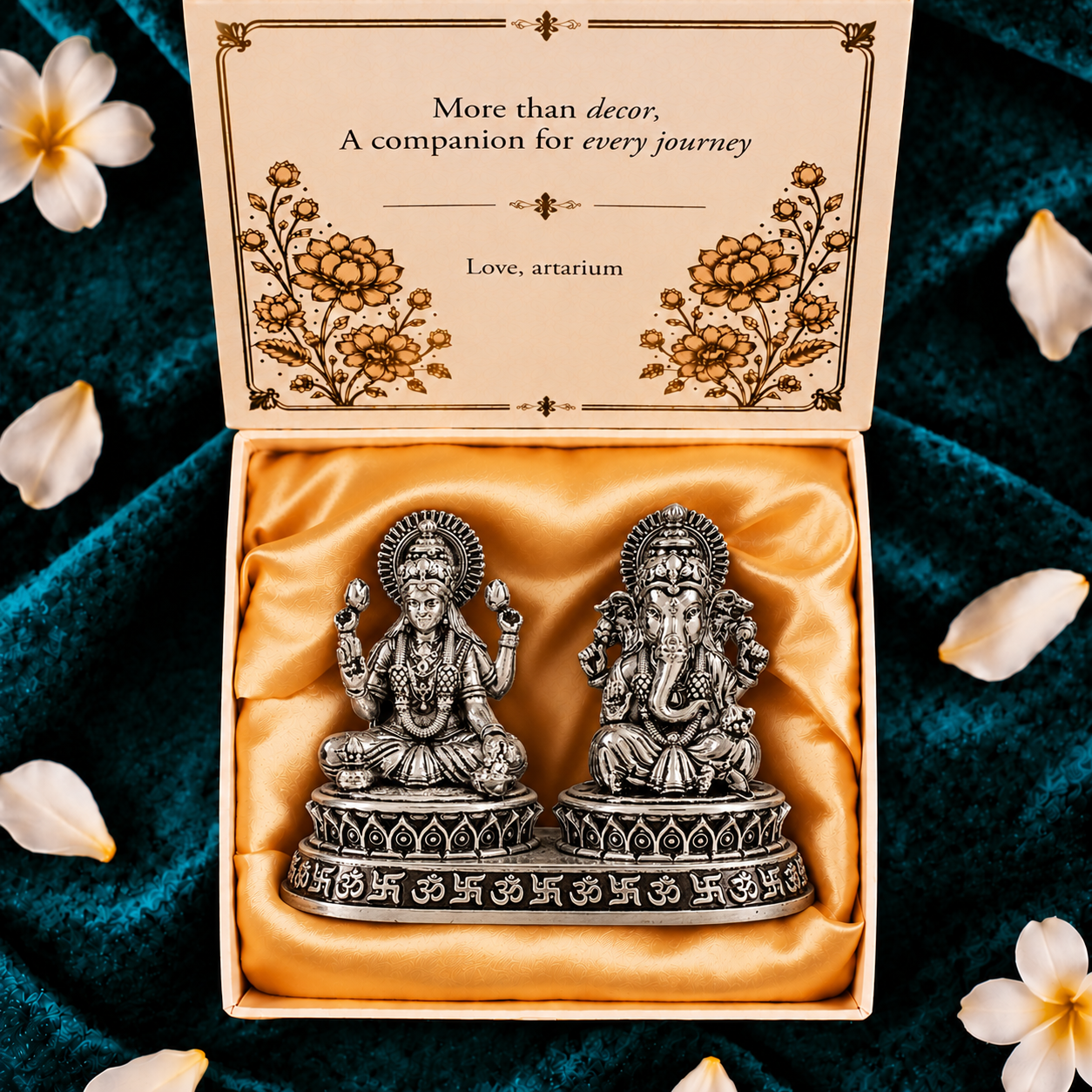 Dhan-Siddhi Laxmi Ganesha Idol With Premium Packaging
